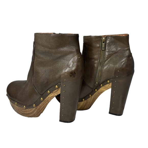 Lucky Brand Terrace Studded Platform Bootie, Brown, Size 6 - Picture 2 of 6